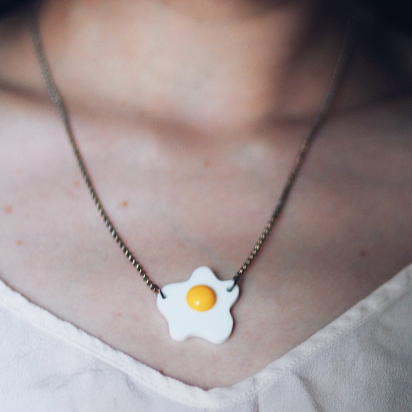 Fried Egg Necklace